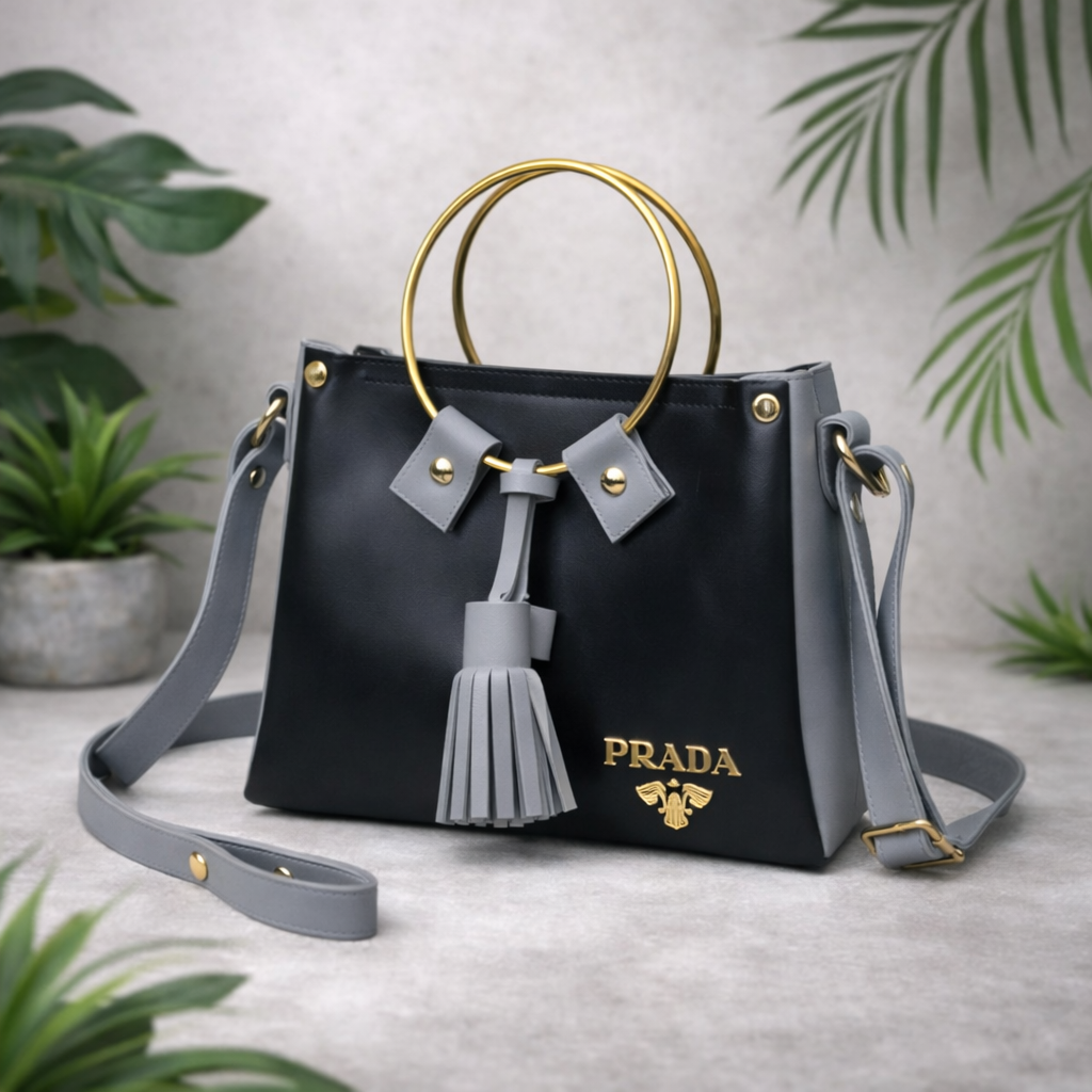 Modern Ring Handle Bag – Stylish Statement Handbag