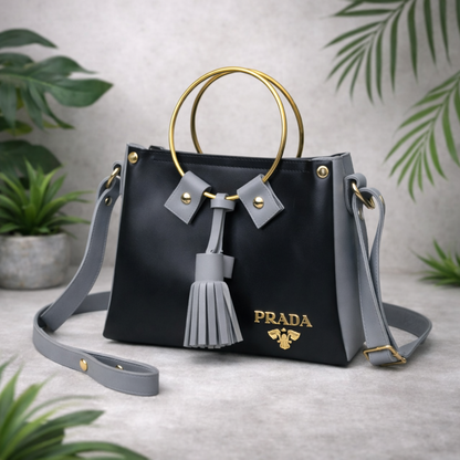 Modern Ring Handle Bag – Stylish Statement Handbag