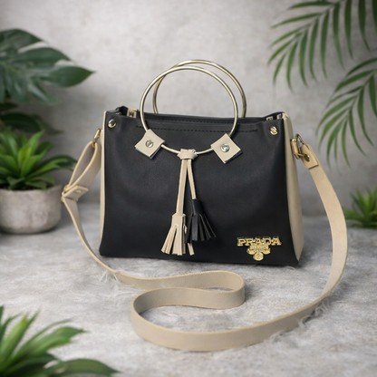 Modern Ring Handle Bag – Stylish Statement Handbag