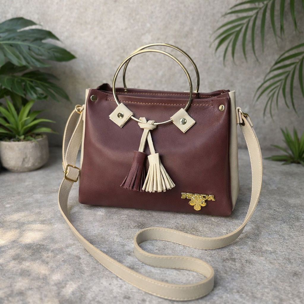 Modern Ring Handle Bag – Stylish Statement Handbag