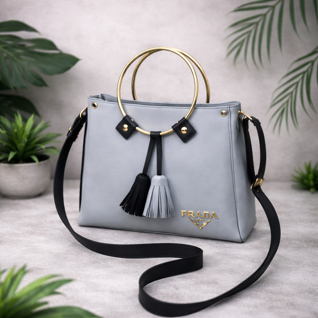 Modern Ring Handle Bag – Stylish Statement Handbag