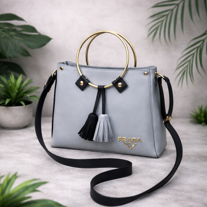 Modern Ring Handle Bag – Stylish Statement Handbag