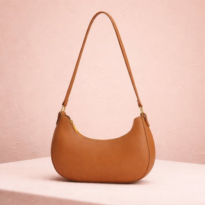 Premium Curve Moon Bag – Elegant Crescent Shoulder Bag