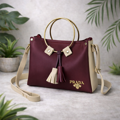 Modern Ring Handle Bag – Stylish Statement Handbag