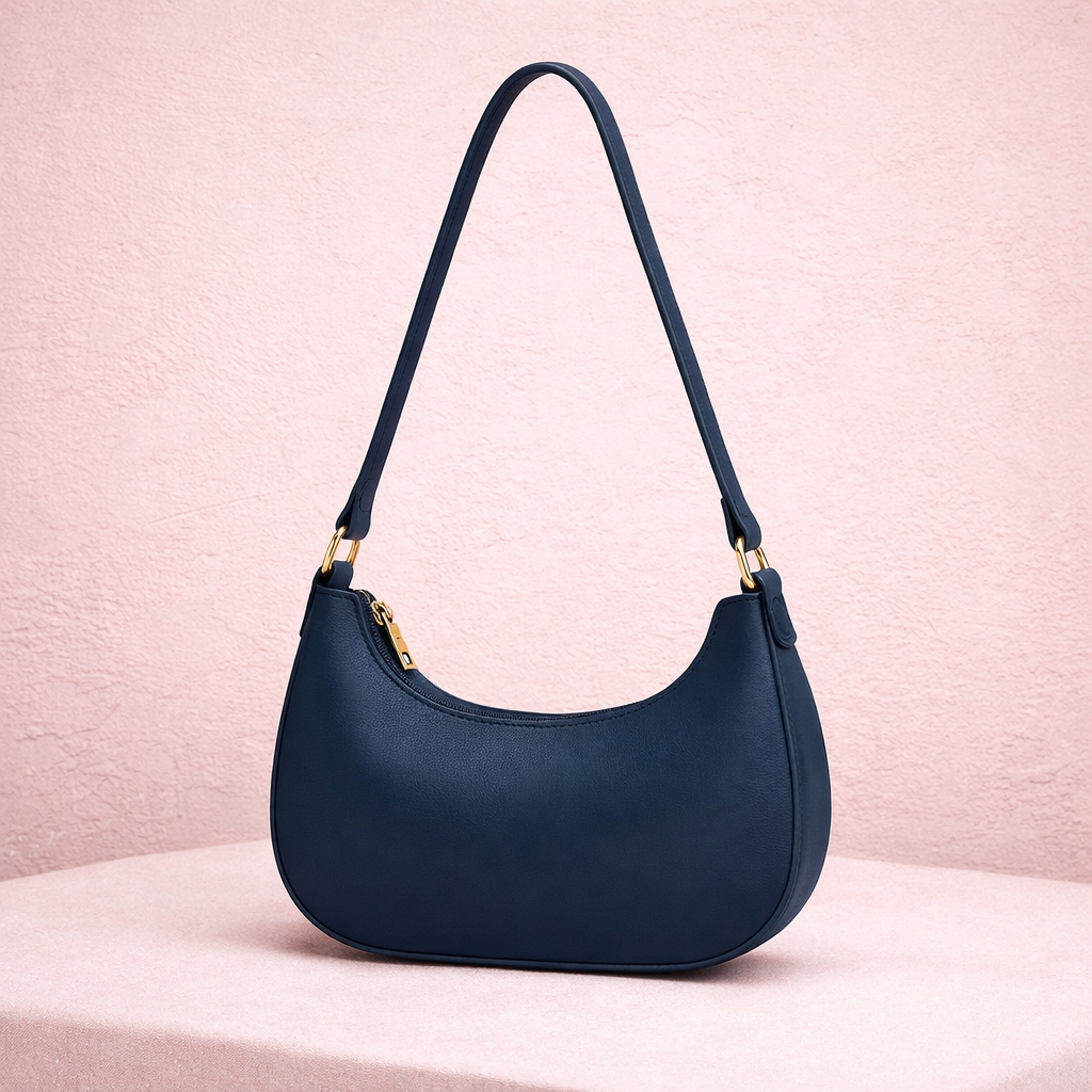 Premium Curve Moon Bag – Elegant Crescent Shoulder Bag