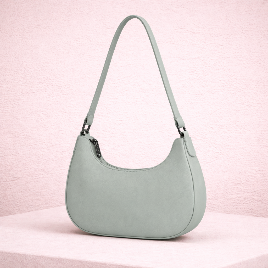Premium Curve Moon Bag – Elegant Crescent Shoulder Bag