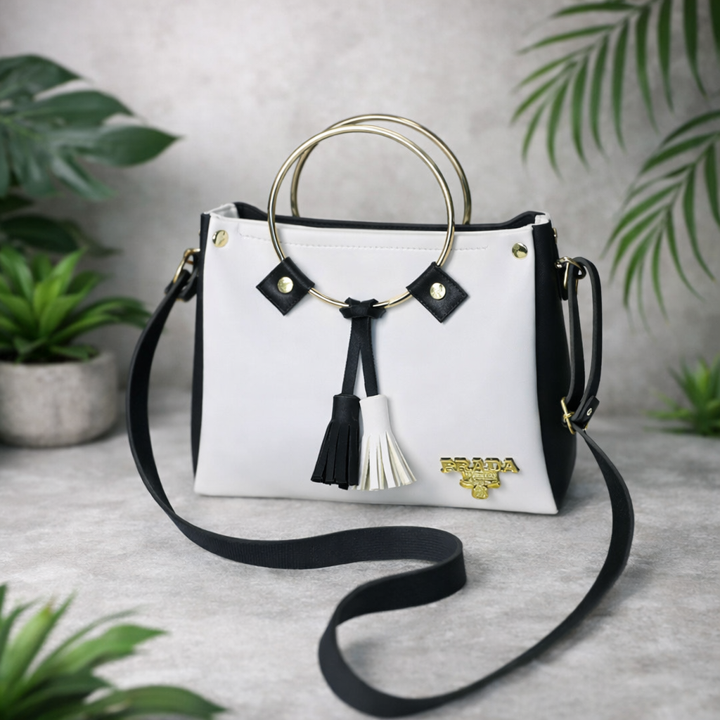 Modern Ring Handle Bag – Stylish Statement Handbag
